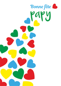 Un arc-en-ciel de coeurs pour mon papi